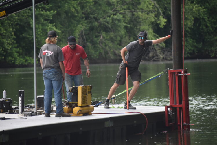 New Wheeling Island Marina Docks Installed This Week